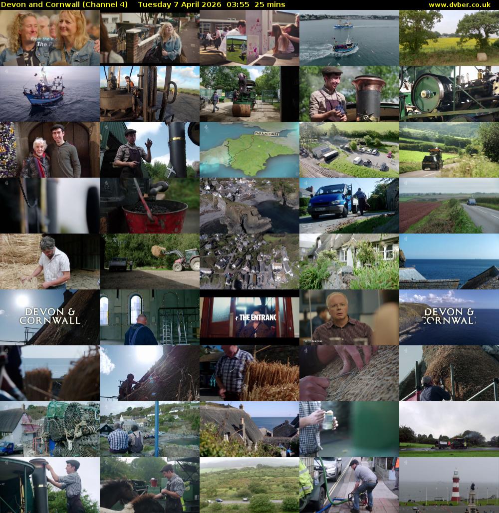 Devon and Cornwall (Channel 4) Tuesday 7 April 2026 03:55 - 04:20