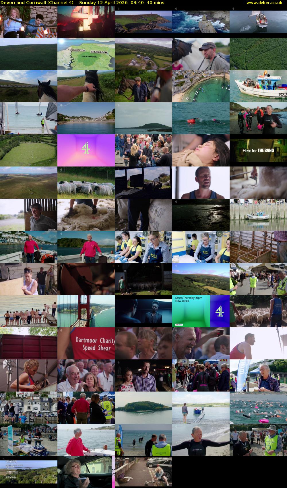 Devon and Cornwall (Channel 4) Sunday 12 April 2026 03:40 - 04:20