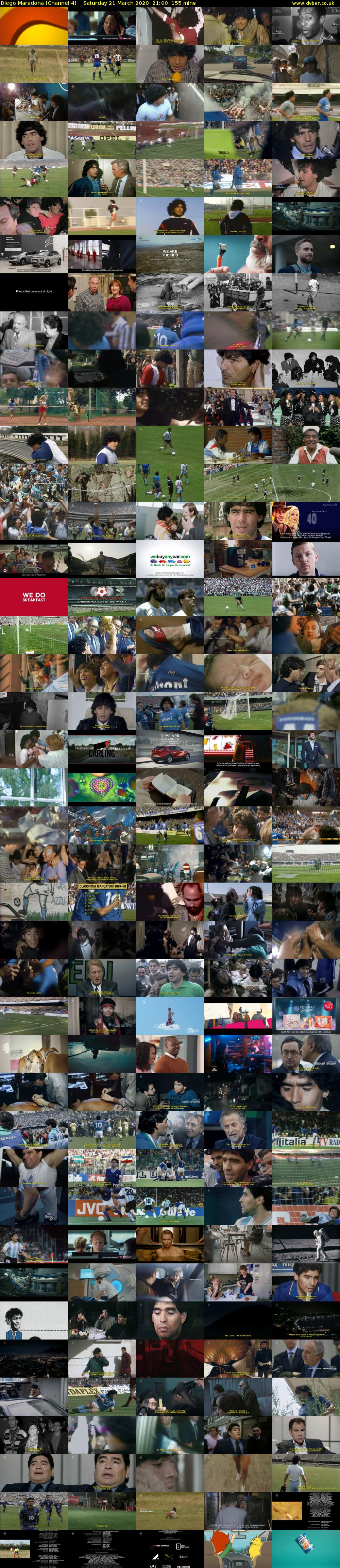 Diego Maradona (Channel 4) Saturday 21 March 2020 21:00 - 23:35