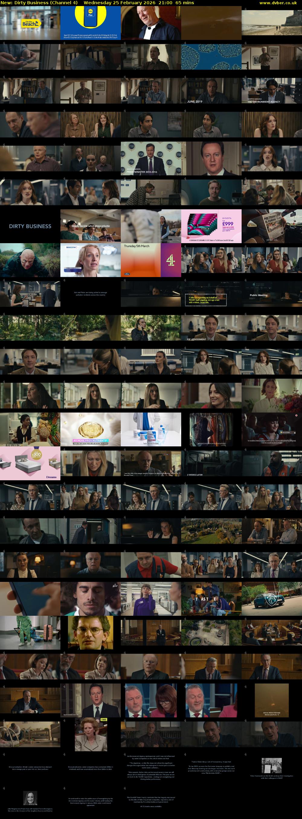 Dirty Business (Channel 4) Wednesday 25 February 2026 21:00 - 22:05