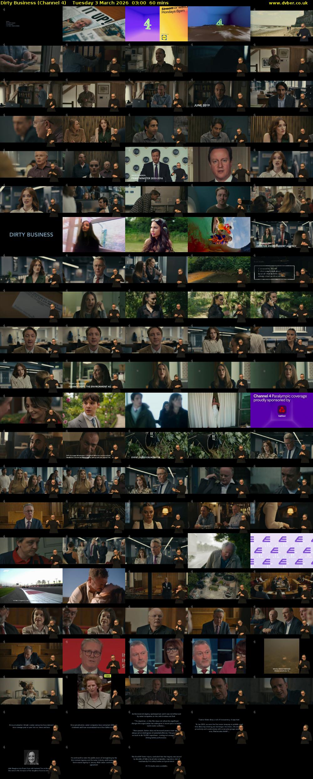 Dirty Business (Channel 4) Tuesday 3 March 2026 03:00 - 04:00