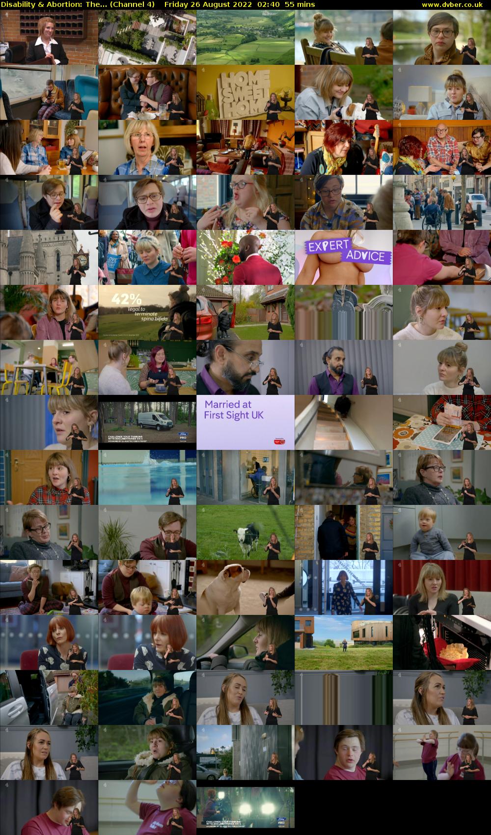 Disability & Abortion: The... (Channel 4) Friday 26 August 2022 02:40 - 03:35