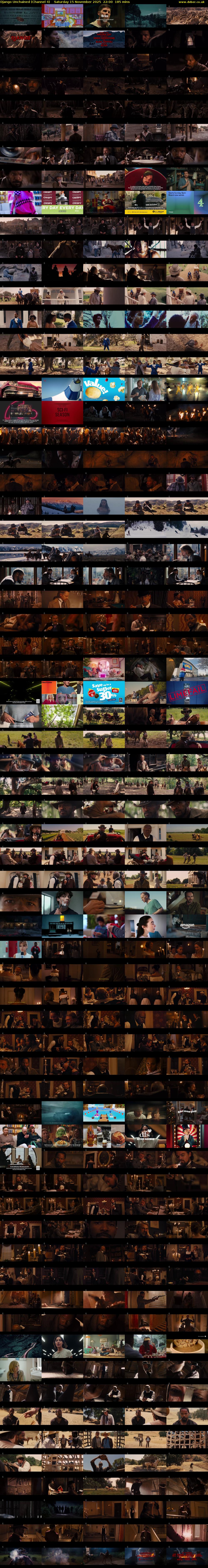 Django Unchained (Channel 4) Saturday 15 November 2025 22:00 - 01:05