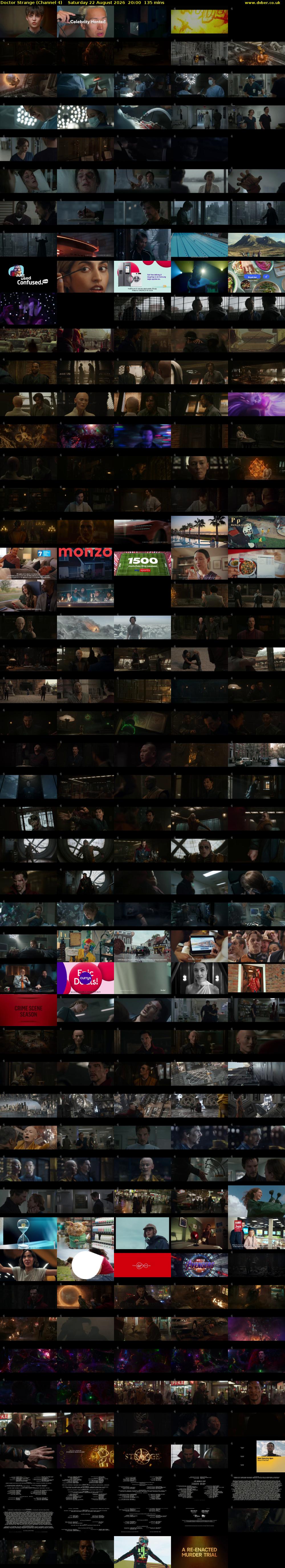 Doctor Strange (Channel 4) Saturday 22 August 2026 20:00 - 22:15