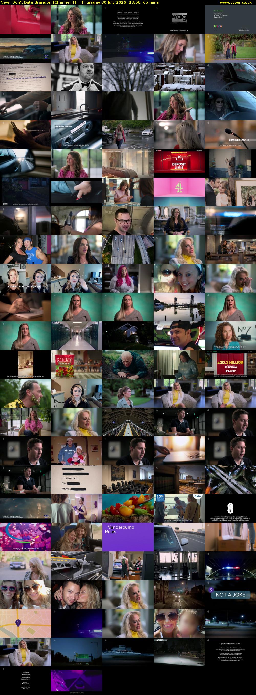 Don't Date Brandon (Channel 4) Thursday 30 July 2026 23:00 - 00:05