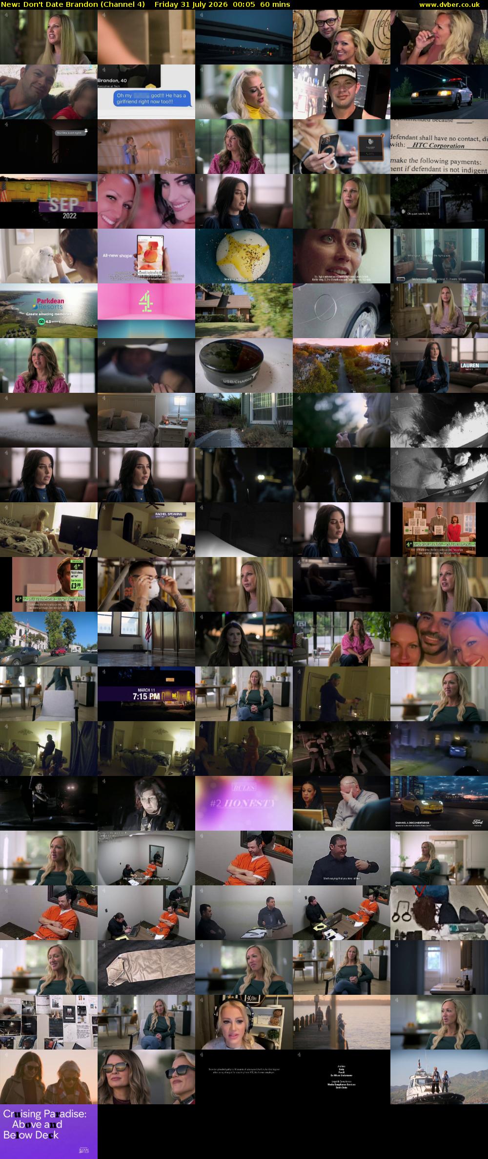 Don't Date Brandon (Channel 4) Friday 31 July 2026 00:05 - 01:05