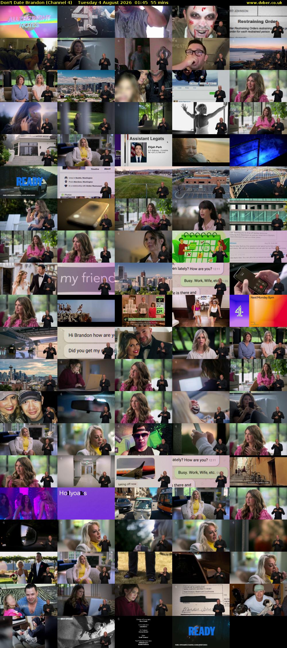 Don't Date Brandon (Channel 4) Tuesday 4 August 2026 01:45 - 02:40
