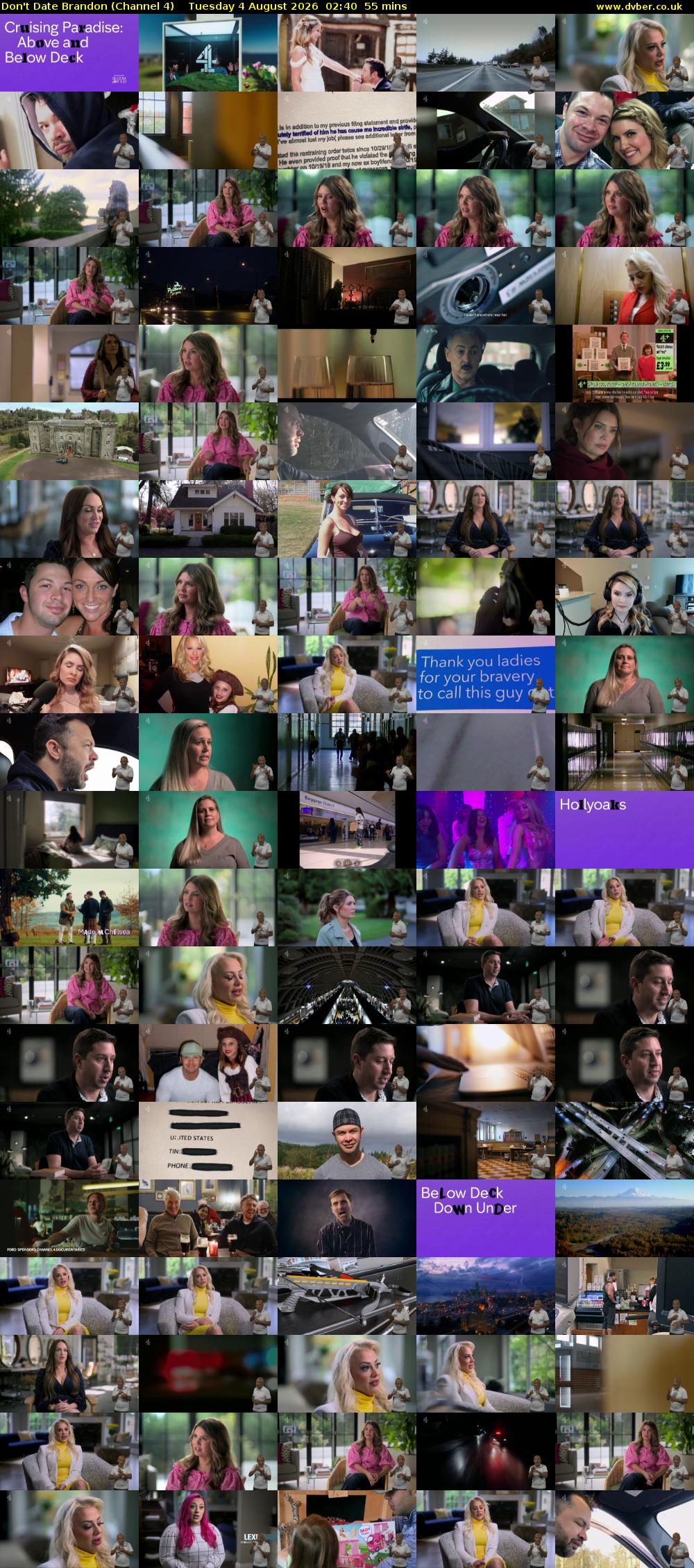 Don't Date Brandon (Channel 4) Tuesday 4 August 2026 02:40 - 03:35