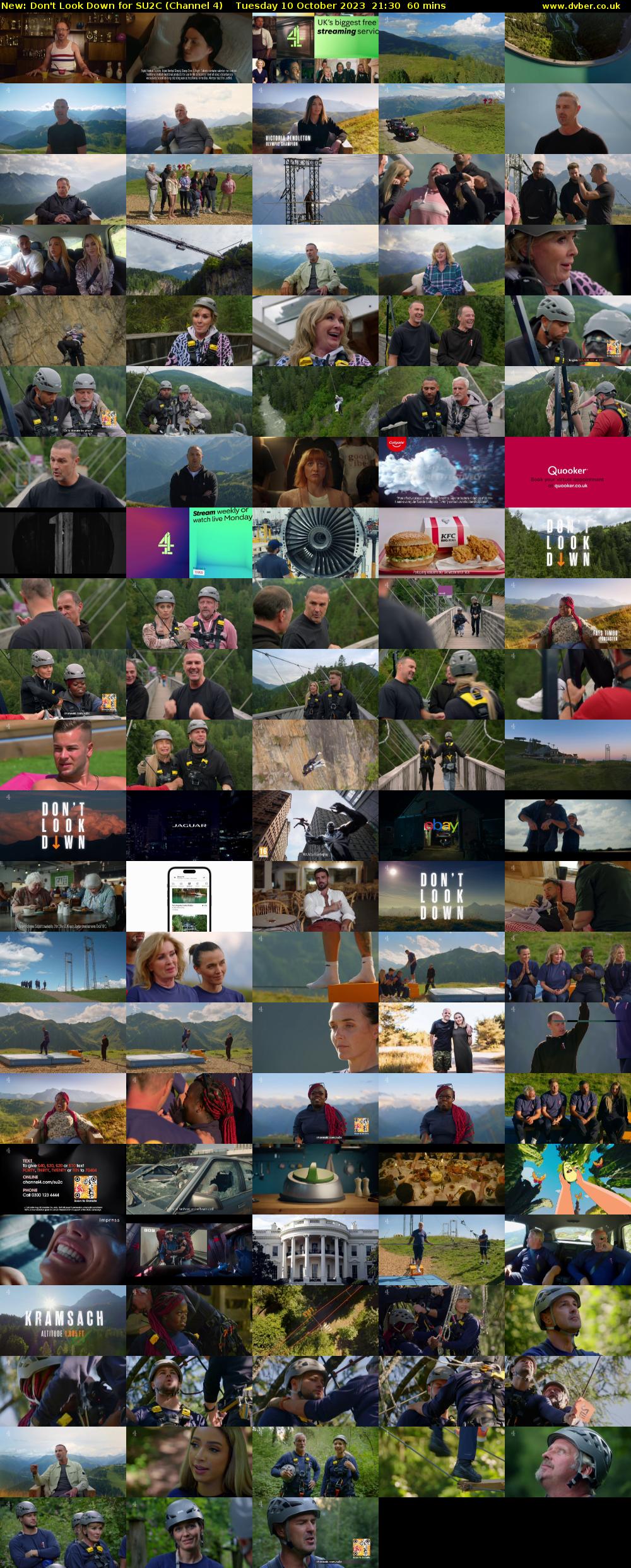 Don't Look Down for SU2C (Channel 4) Tuesday 10 October 2023 21:30 - 22:30