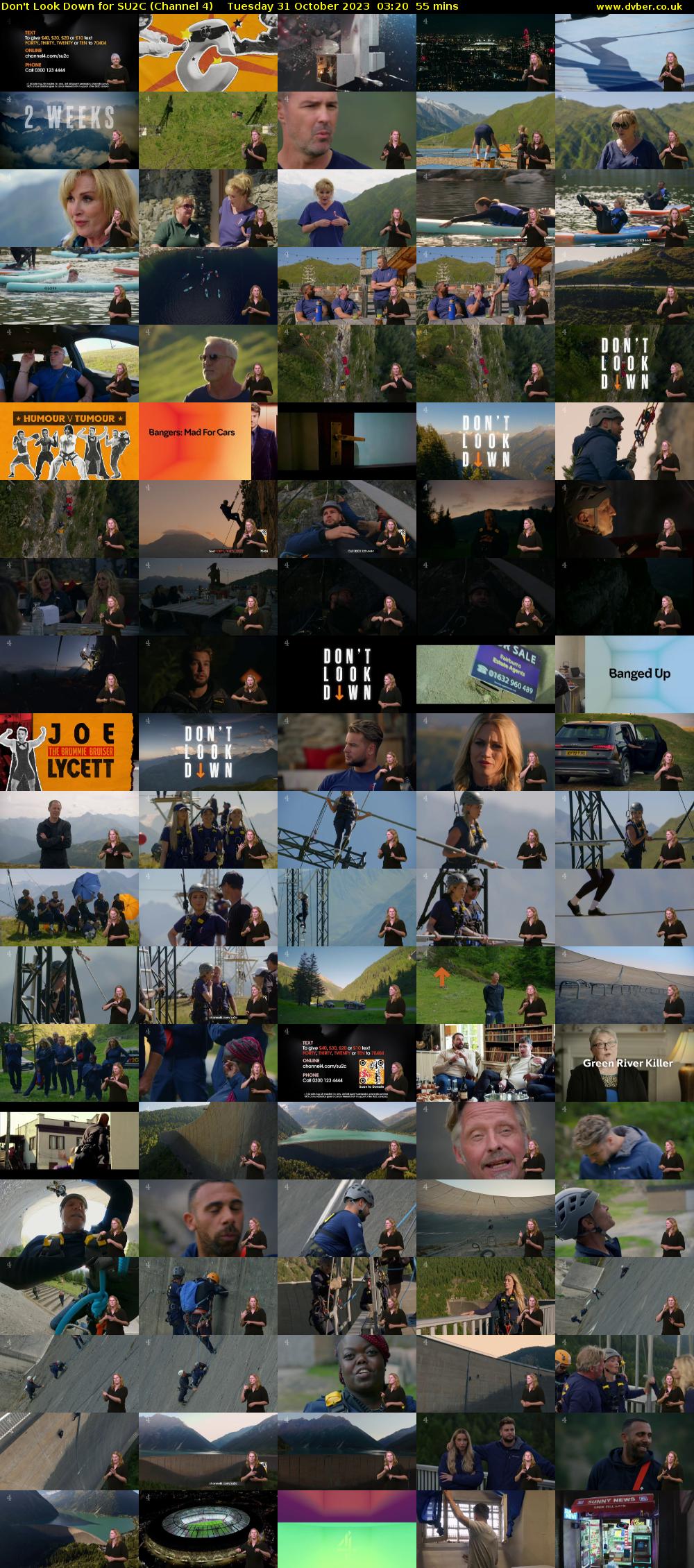 Don't Look Down for SU2C (Channel 4) Tuesday 31 October 2023 03:20 - 04:15