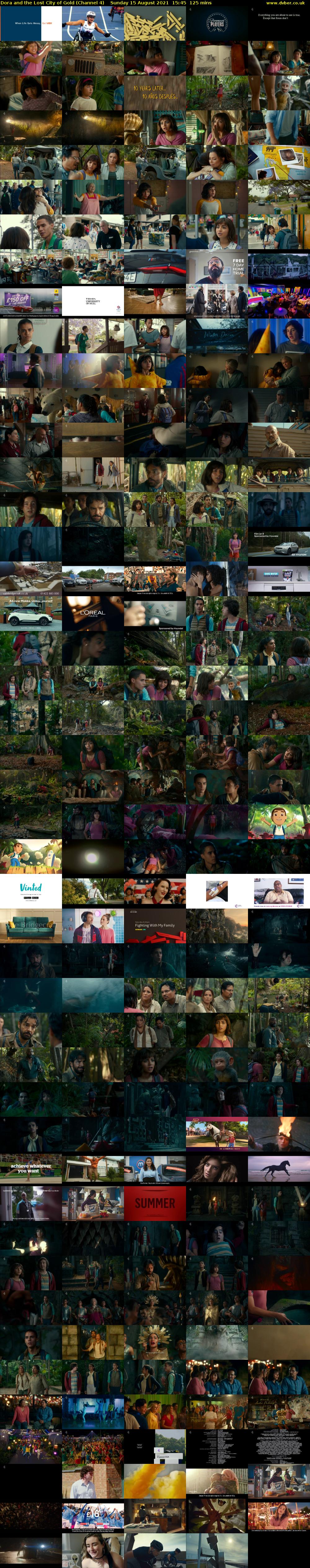 Dora and the Lost City of Gold (Channel 4) Sunday 15 August 2021 15:45 - 17:50