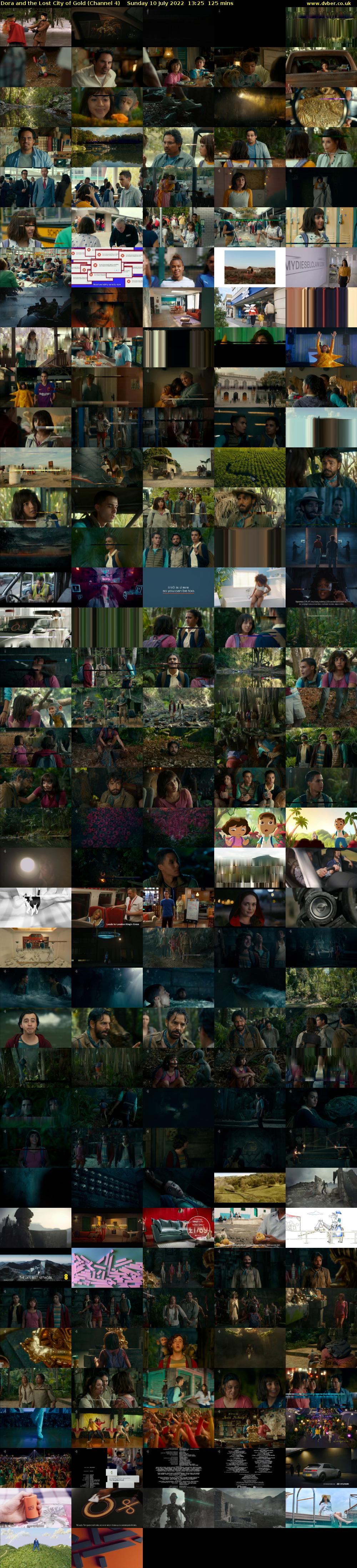 Dora and the Lost City of Gold (Channel 4) Sunday 10 July 2022 13:25 - 15:30