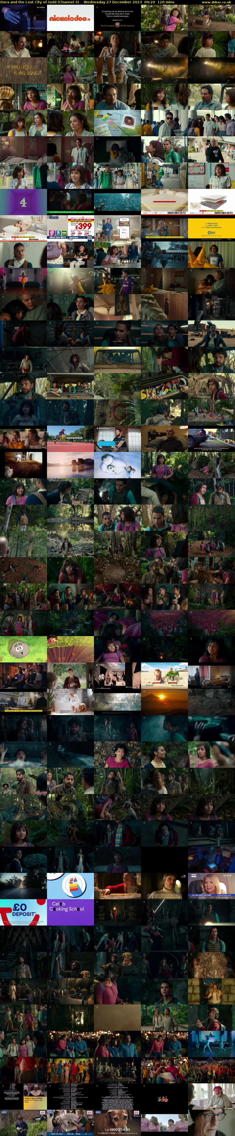 Dora and the Lost City of Gold (Channel 4) Wednesday 27 December 2023 09:20 - 11:20
