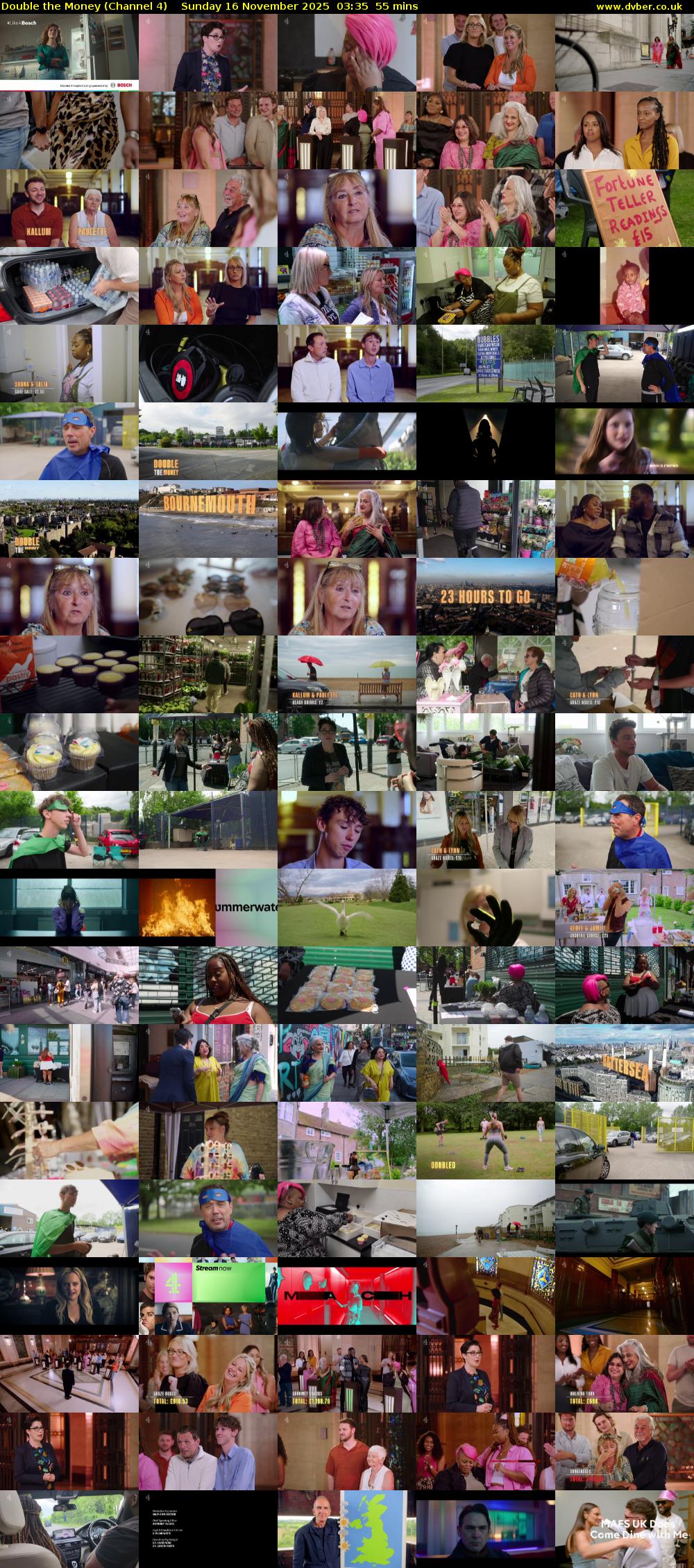 Double the Money (Channel 4) Sunday 16 November 2025 03:35 - 04:30