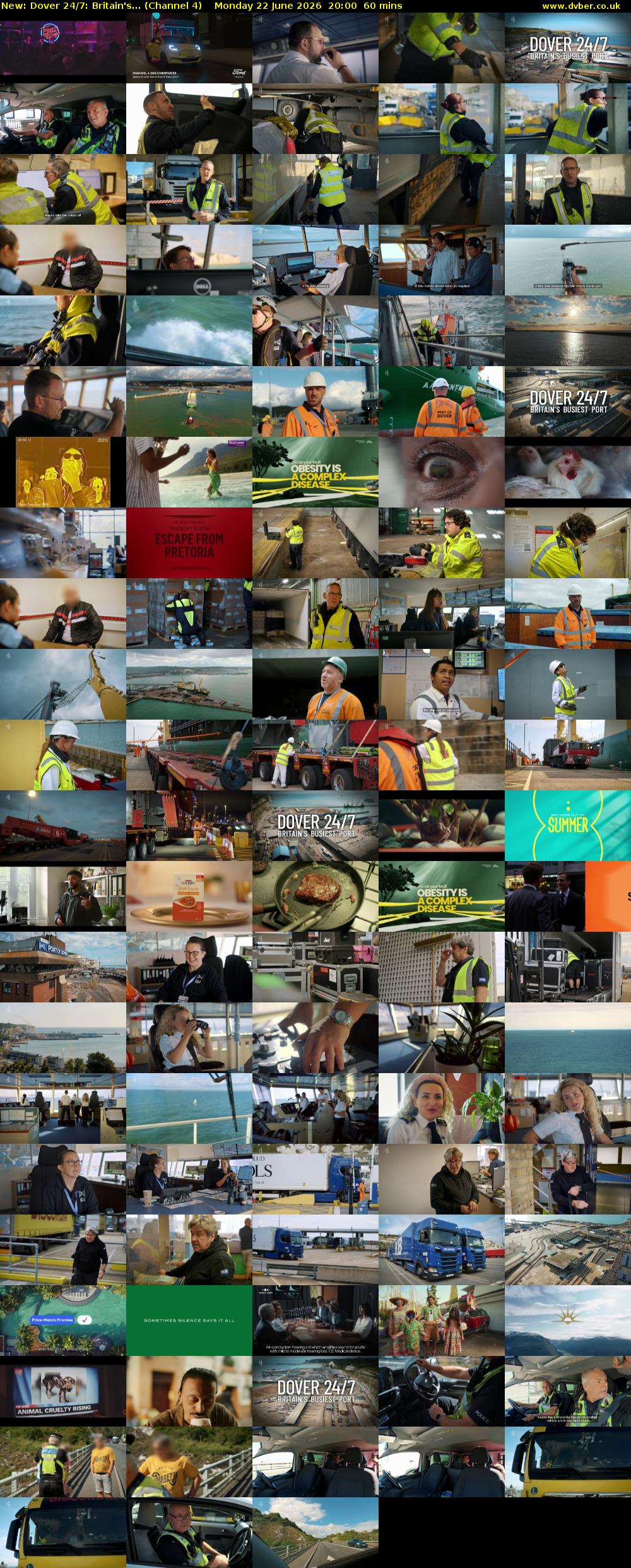 Dover 24/7: Britain's... (Channel 4) Monday 22 June 2026 20:00 - 21:00