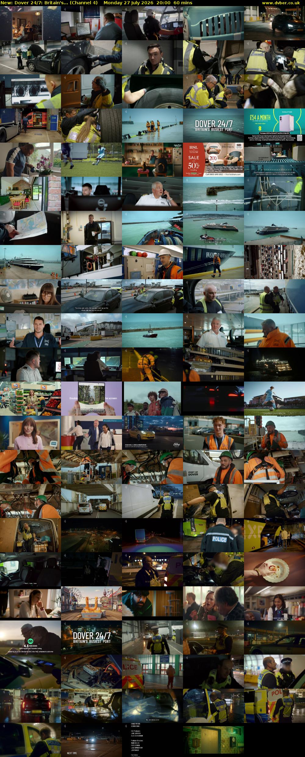 Dover 24/7: Britain's... (Channel 4) Monday 27 July 2026 20:00 - 21:00