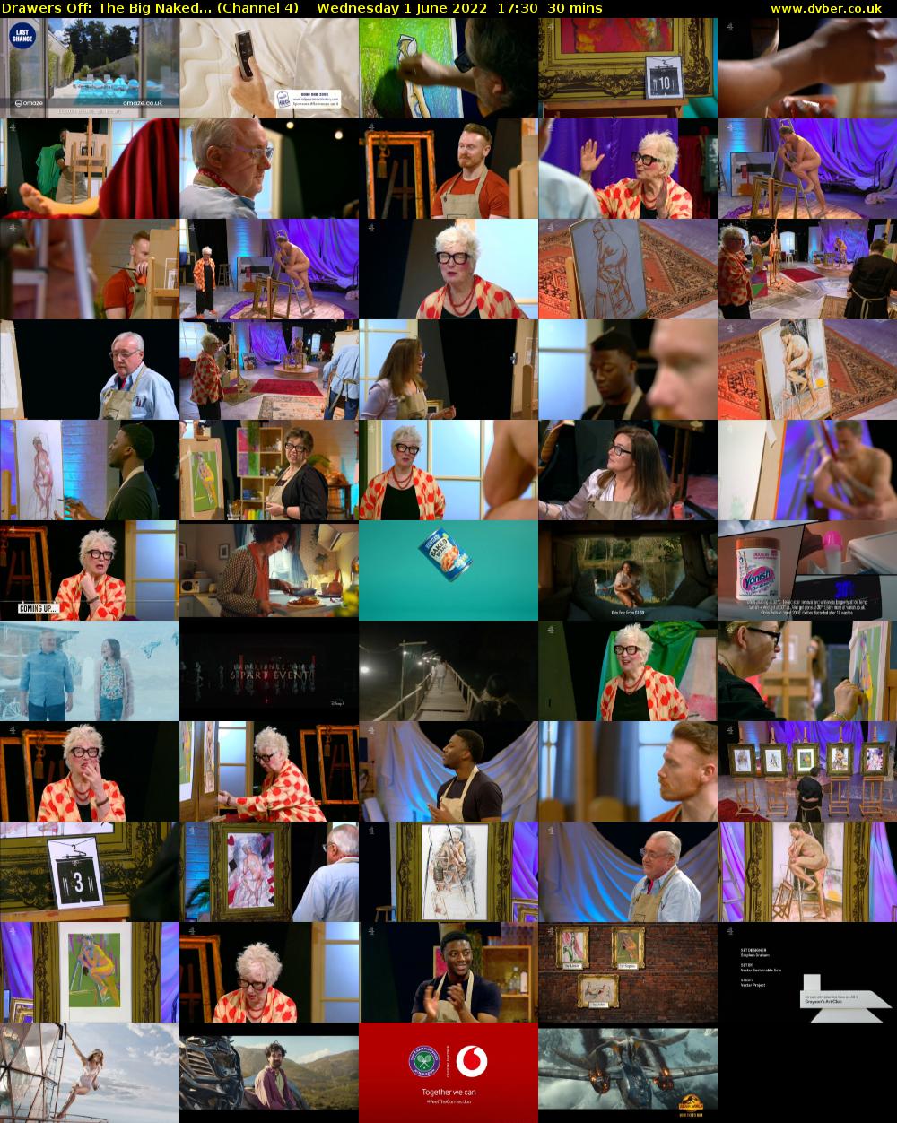 Drawers Off: The Big Naked... (Channel 4) Wednesday 1 June 2022 17:30 - 18:00