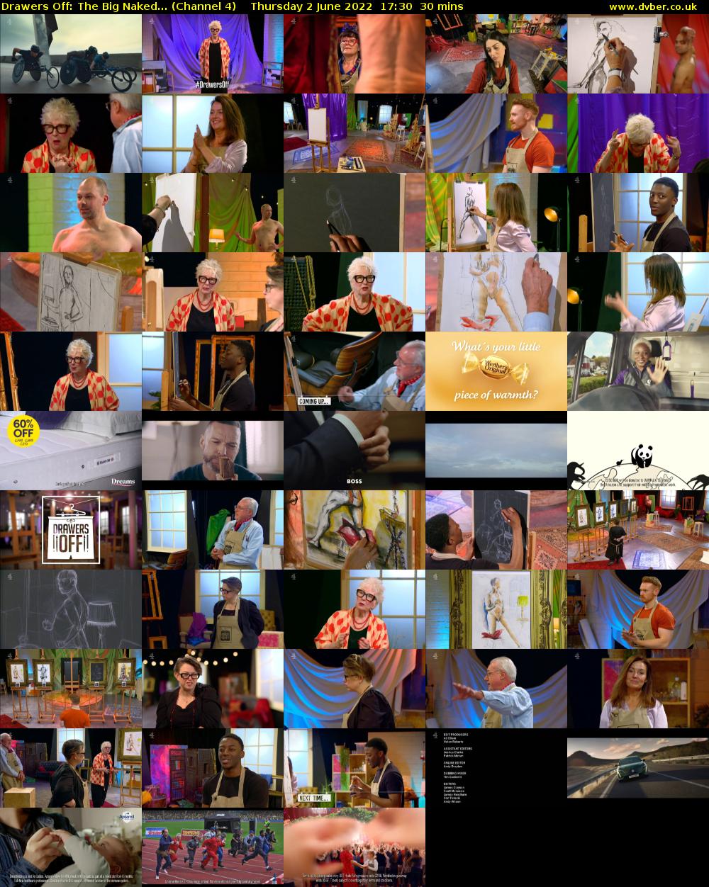 Drawers Off: The Big Naked... (Channel 4) Thursday 2 June 2022 17:30 - 18:00