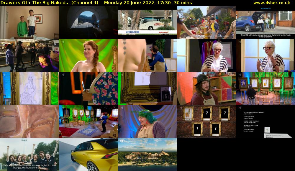 Drawers Off: The Big Naked... (Channel 4) Monday 20 June 2022 17:30 - 18:00