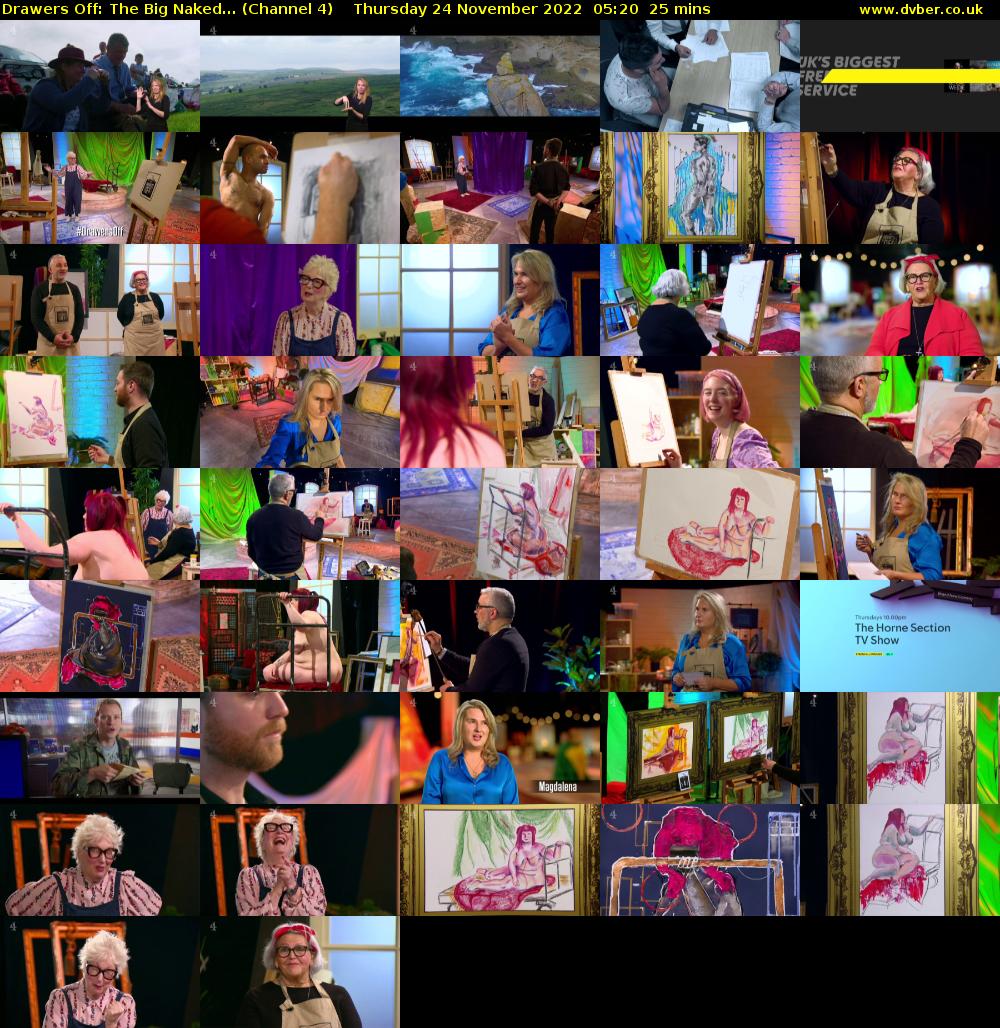 Drawers Off: The Big Naked... (Channel 4) Thursday 24 November 2022 05:20 - 05:45