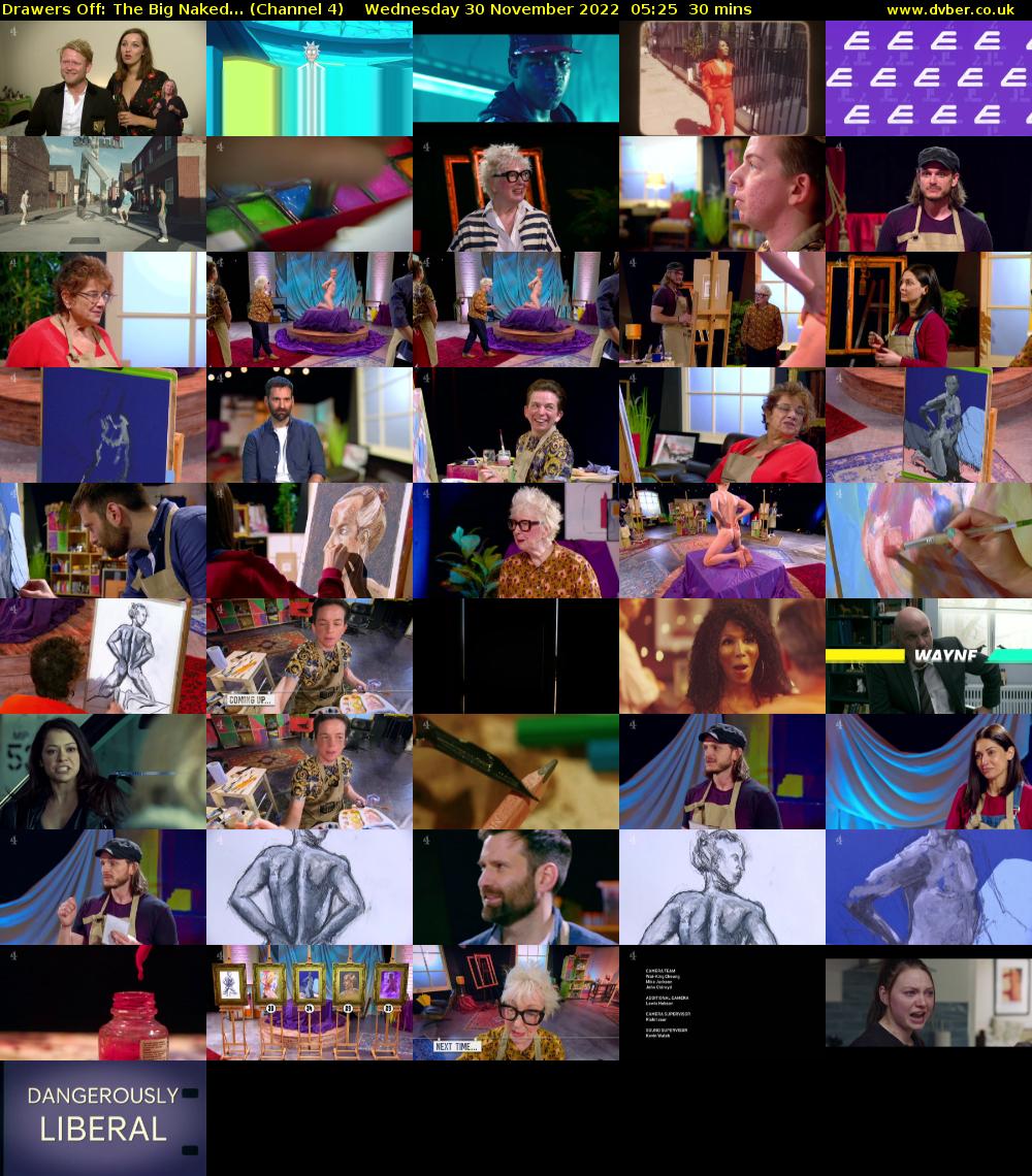 Drawers Off: The Big Naked... (Channel 4) Wednesday 30 November 2022 05:25 - 05:55