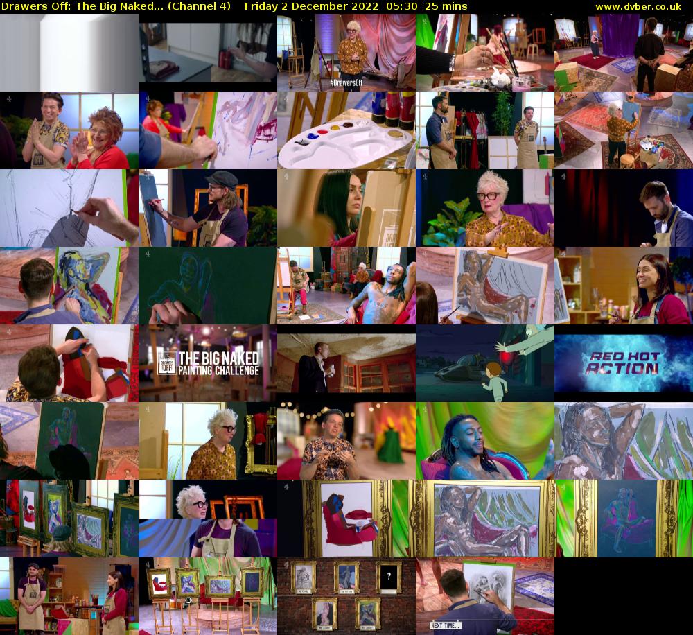 Drawers Off: The Big Naked... (Channel 4) Friday 2 December 2022 05:30 - 05:55