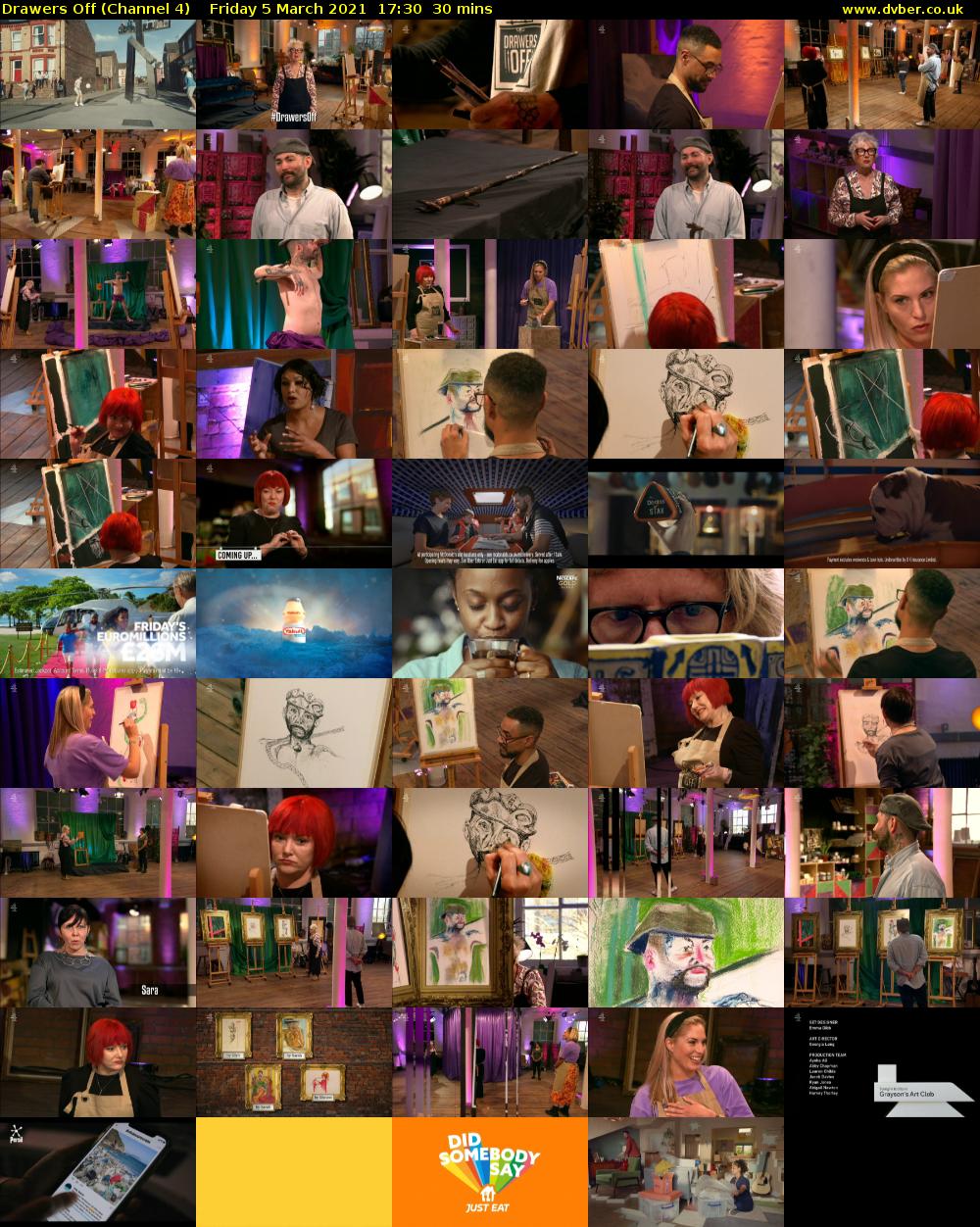 Drawers Off (Channel 4) Friday 5 March 2021 17:30 - 18:00