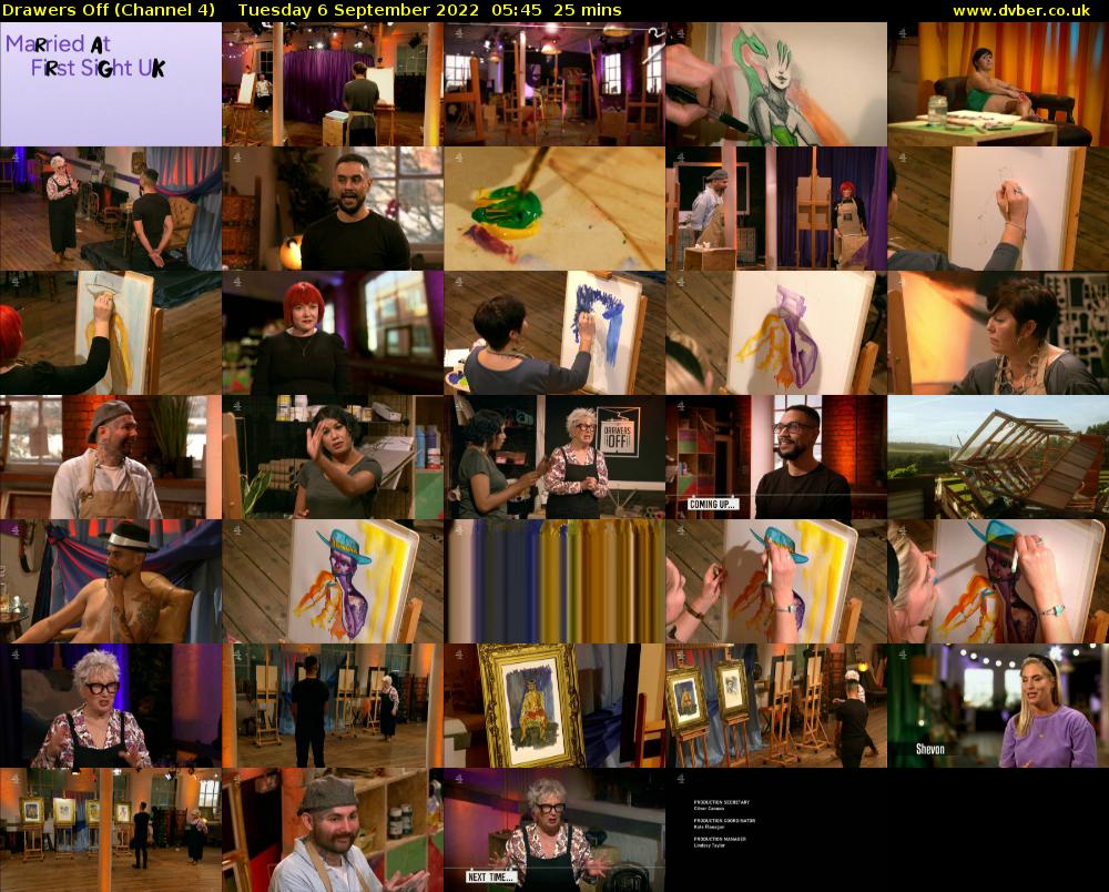 Drawers Off (Channel 4) Tuesday 6 September 2022 05:45 - 06:10