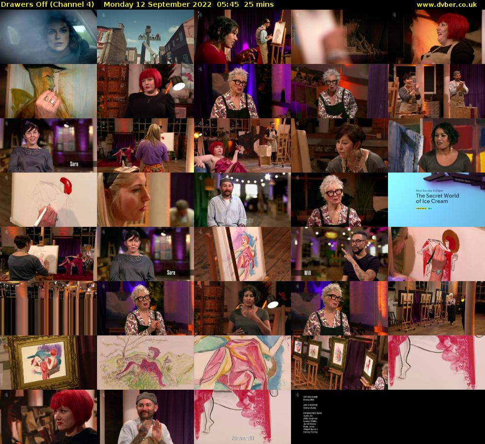 Drawers Off (Channel 4) Monday 12 September 2022 05:45 - 06:10