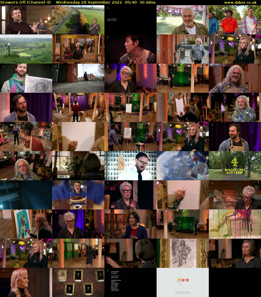 Drawers Off (Channel 4) Wednesday 28 September 2022 05:40 - 06:10