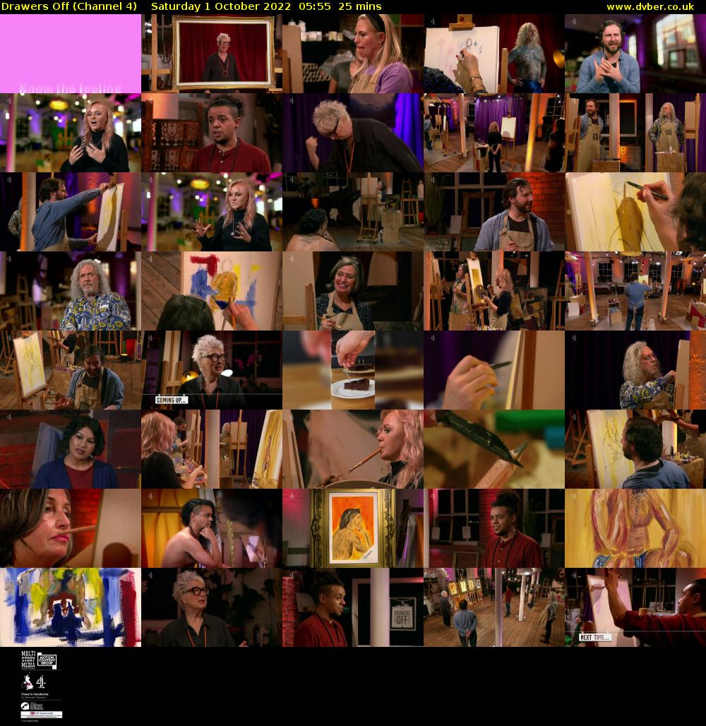 Drawers Off (Channel 4) Saturday 1 October 2022 05:55 - 06:20