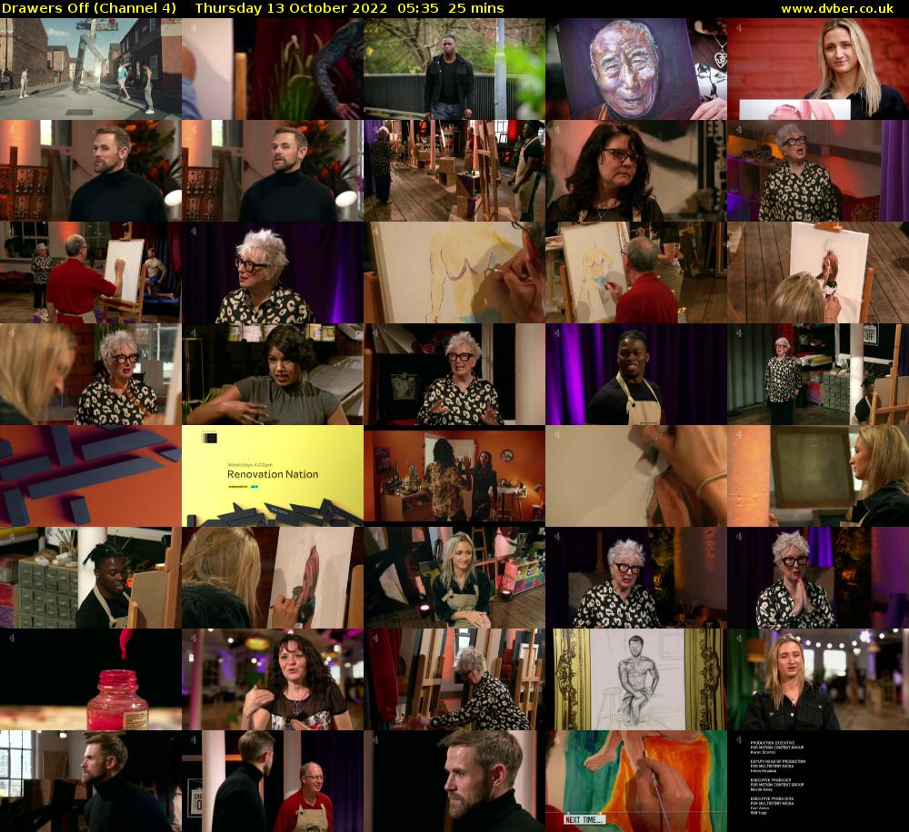 Drawers Off (Channel 4) Thursday 13 October 2022 05:35 - 06:00
