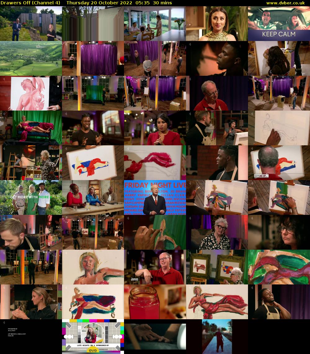 Drawers Off (Channel 4) Thursday 20 October 2022 05:35 - 06:05