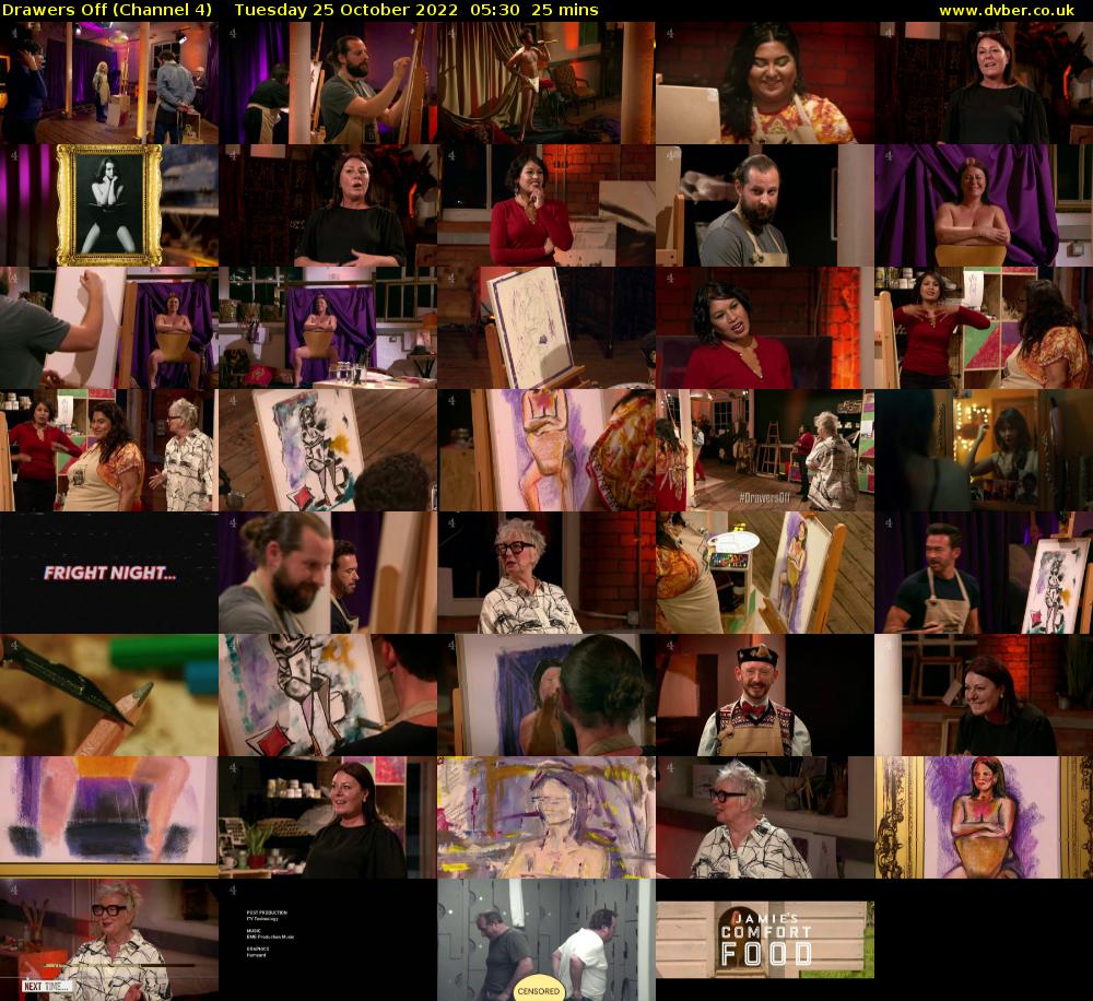 Drawers Off (Channel 4) Tuesday 25 October 2022 05:30 - 05:55