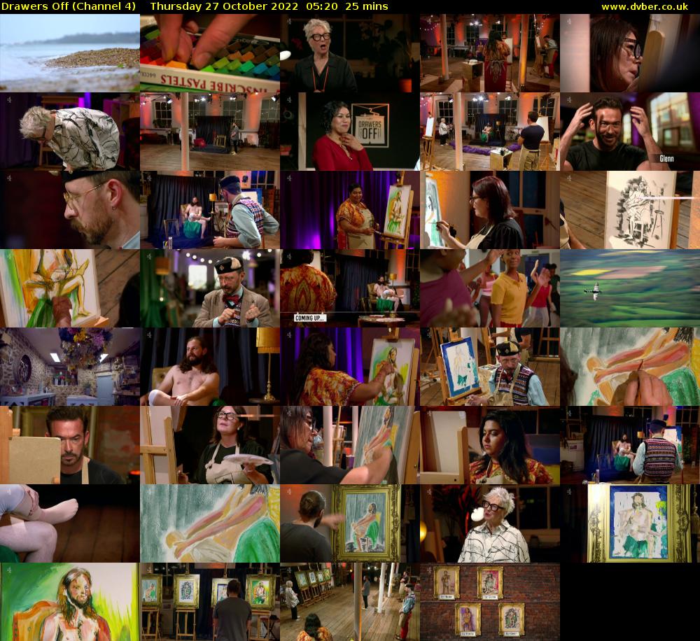 Drawers Off (Channel 4) Thursday 27 October 2022 05:20 - 05:45
