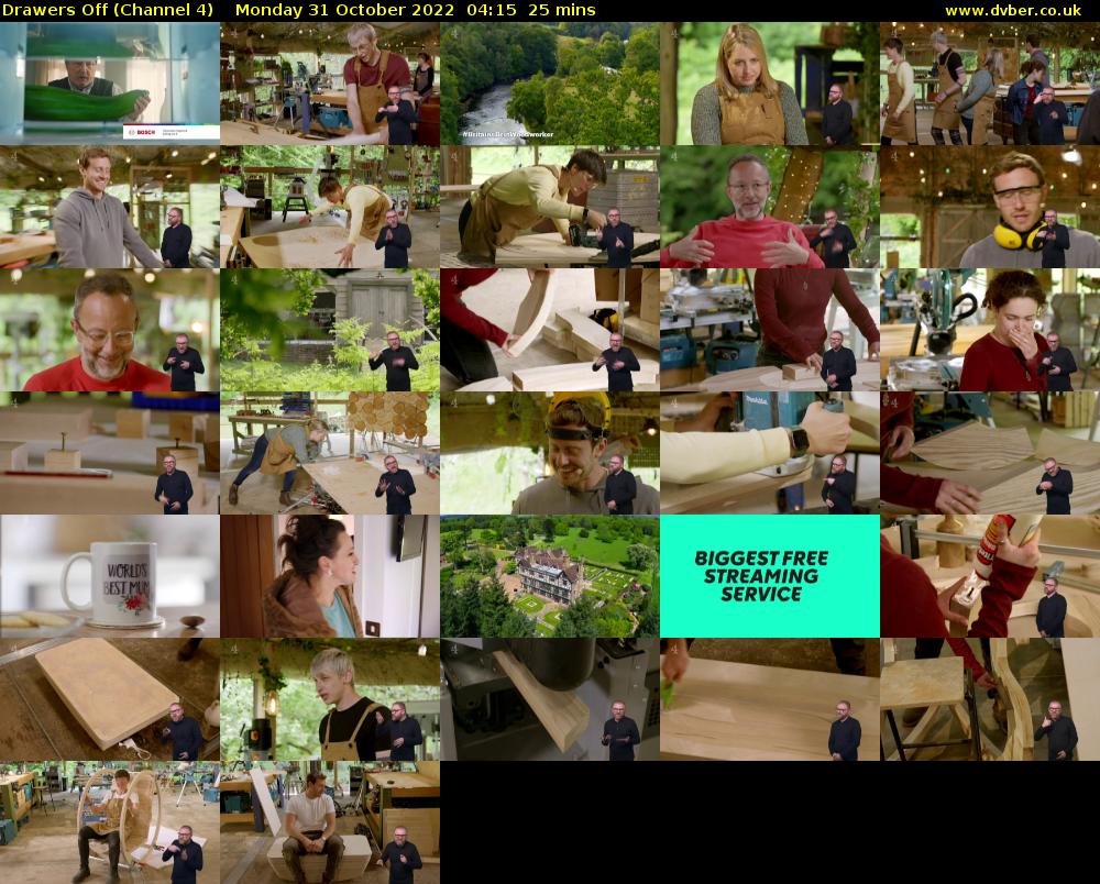 Drawers Off (Channel 4) Monday 31 October 2022 04:15 - 04:40