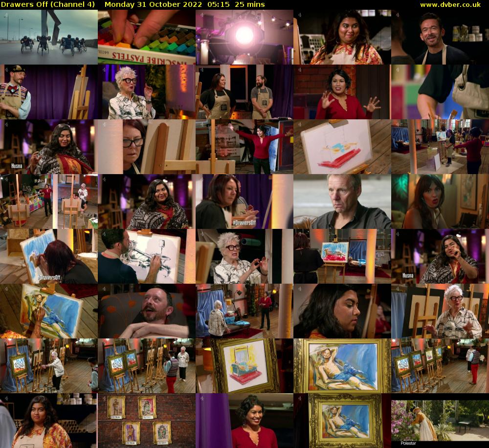 Drawers Off (Channel 4) Monday 31 October 2022 05:15 - 05:40