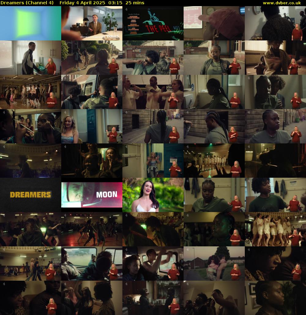 Dreamers (Channel 4) Friday 4 April 2025 03:15 - 03:40