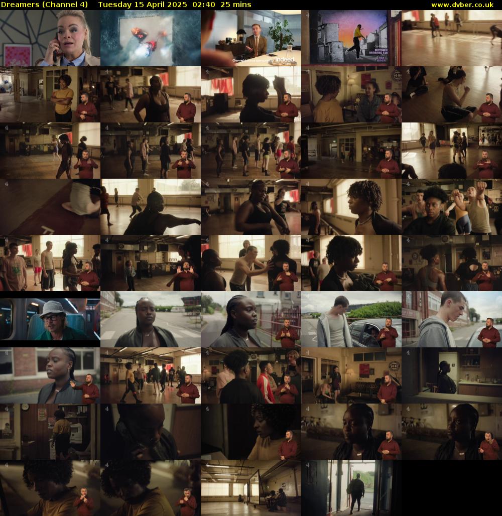 Dreamers (Channel 4) Tuesday 15 April 2025 02:40 - 03:05