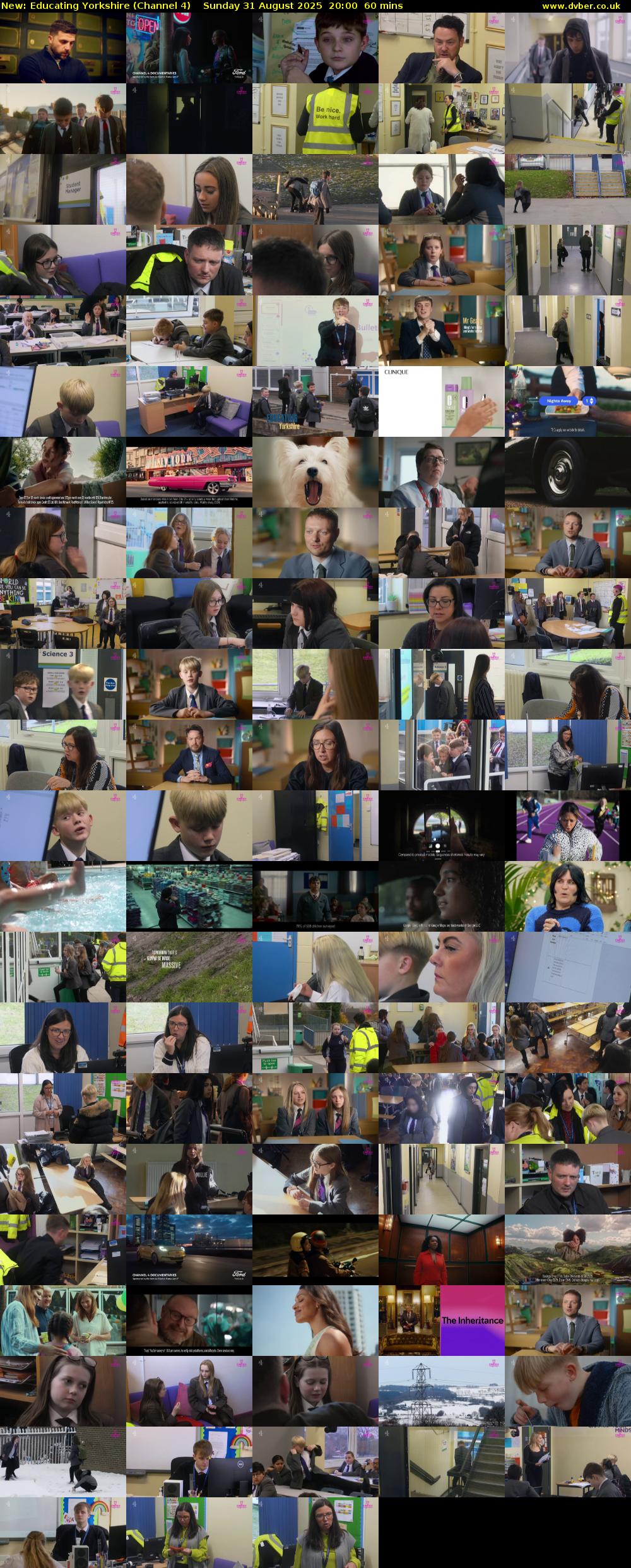 Educating Yorkshire (Channel 4) Sunday 31 August 2025 20:00 - 21:00