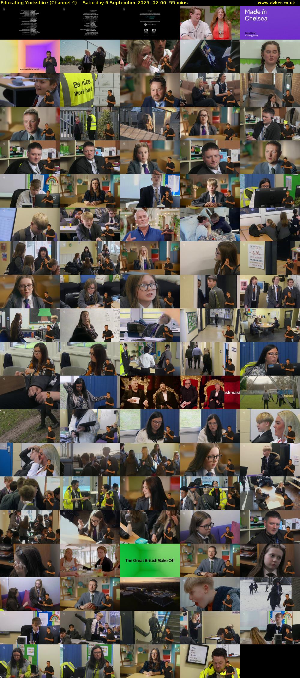 Educating Yorkshire (Channel 4) Saturday 6 September 2025 02:00 - 02:55