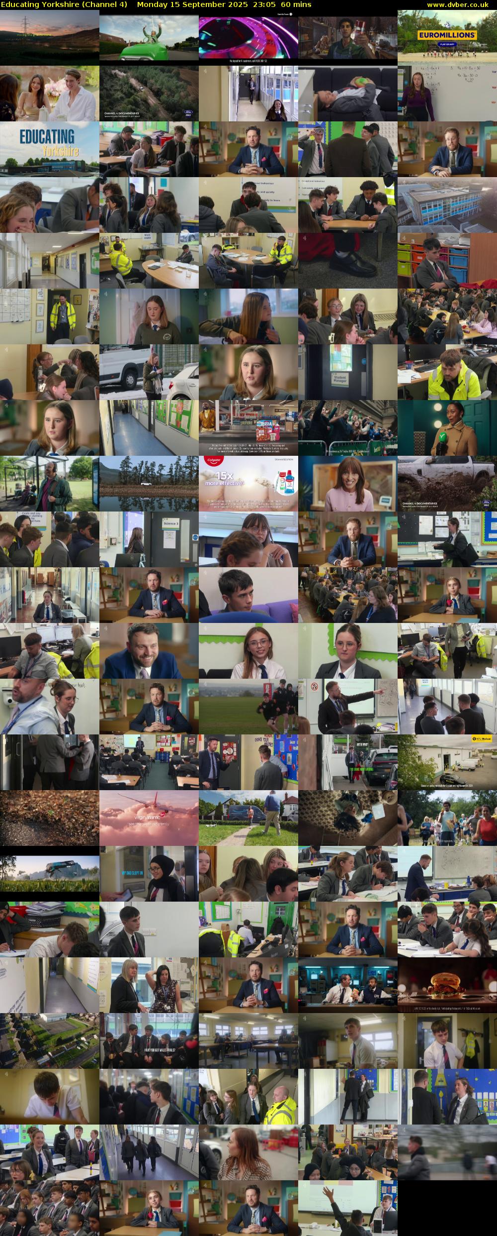 Educating Yorkshire (Channel 4) Monday 15 September 2025 23:05 - 00:05