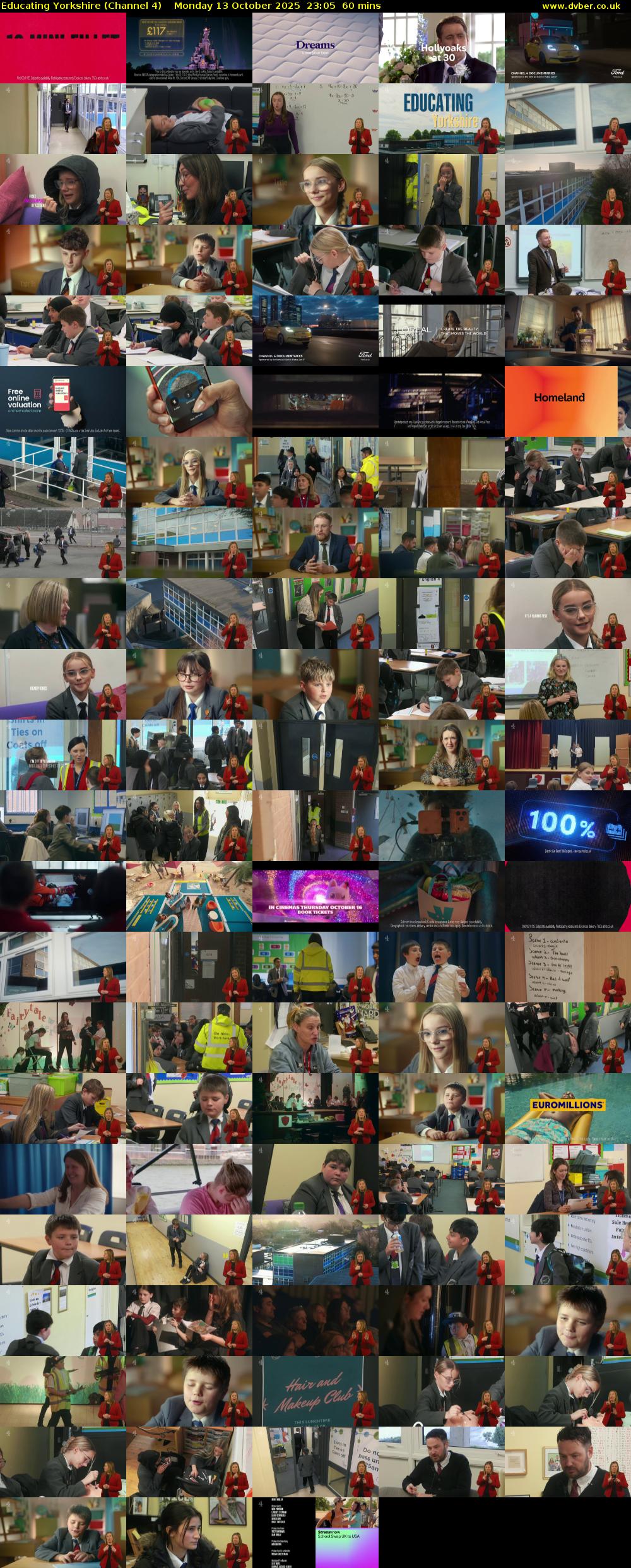 Educating Yorkshire (Channel 4) Monday 13 October 2025 23:05 - 00:05