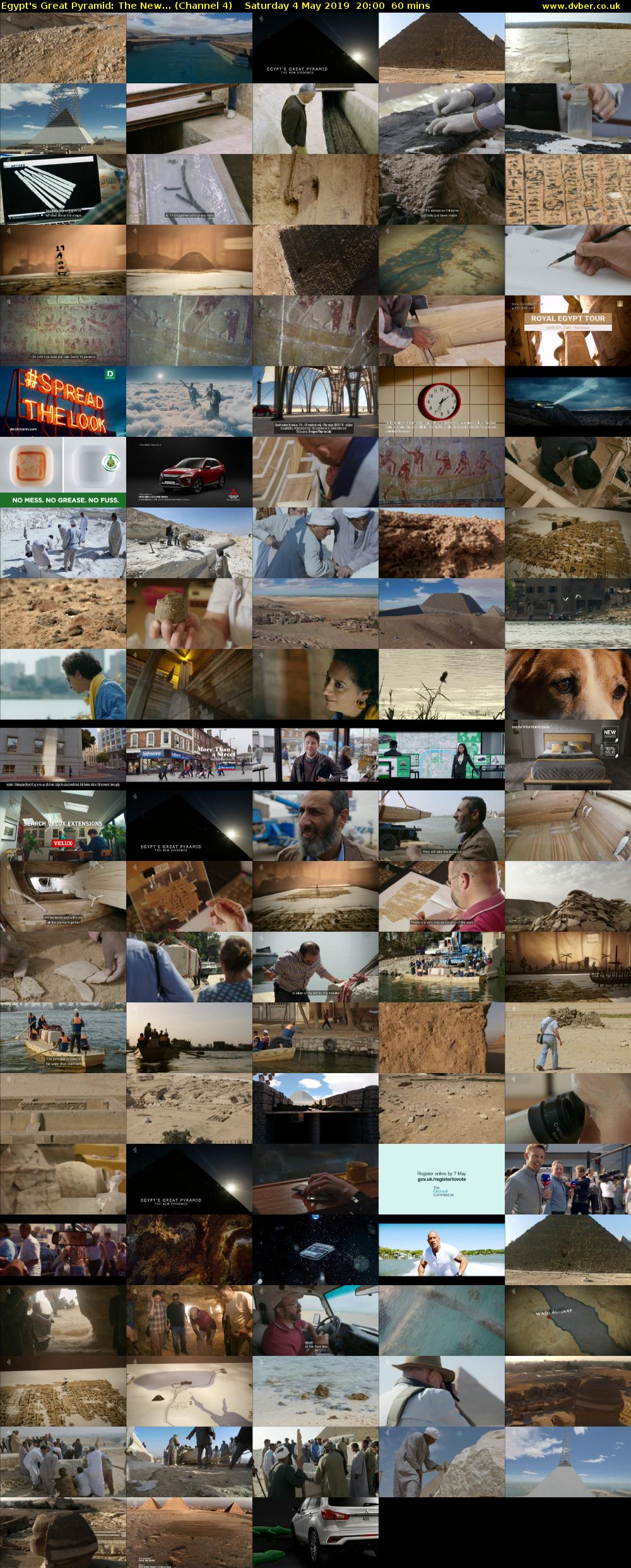 Egypt's Great Pyramid: The New... (Channel 4) Saturday 4 May 2019 20:00 - 21:00