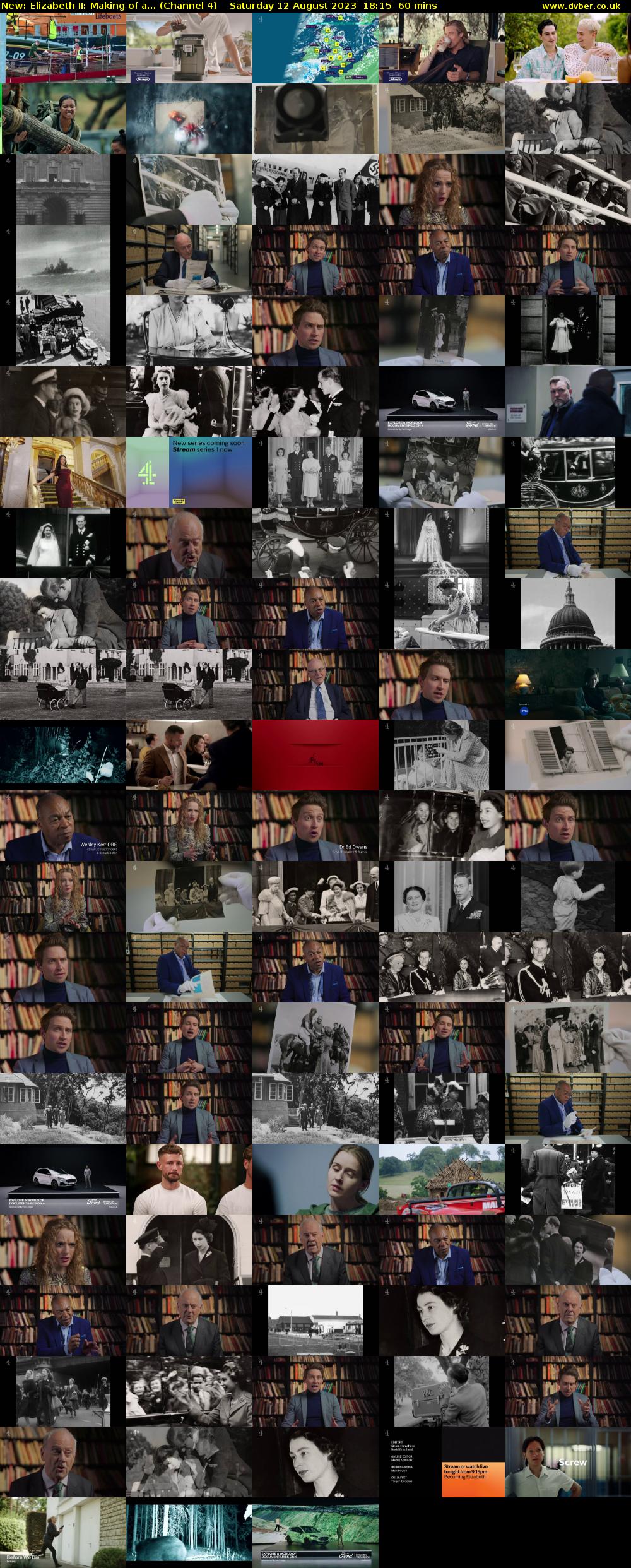 Elizabeth II: Making of a... (Channel 4) Saturday 12 August 2023 18:15 - 19:15