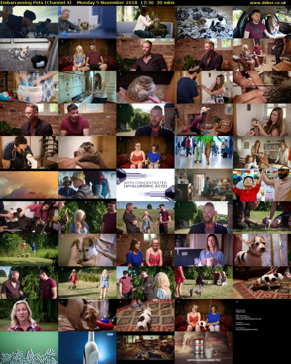 Embarrassing Pets (Channel 4) Monday 5 November 2018 17:30 - 18:00