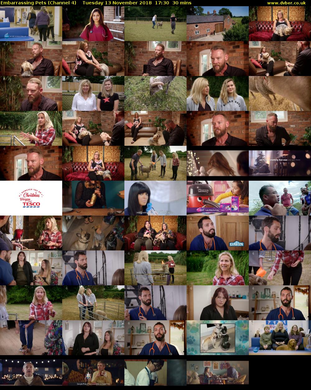 Embarrassing Pets (Channel 4) Tuesday 13 November 2018 17:30 - 18:00