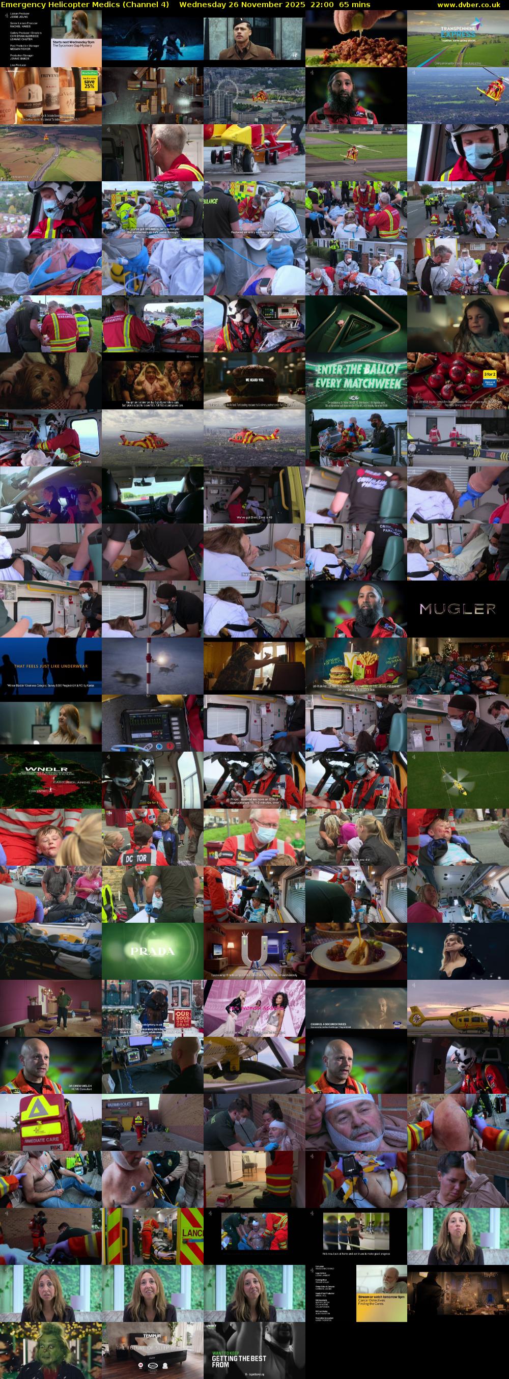 Emergency Helicopter Medics (Channel 4) Wednesday 26 November 2025 22:00 - 23:05