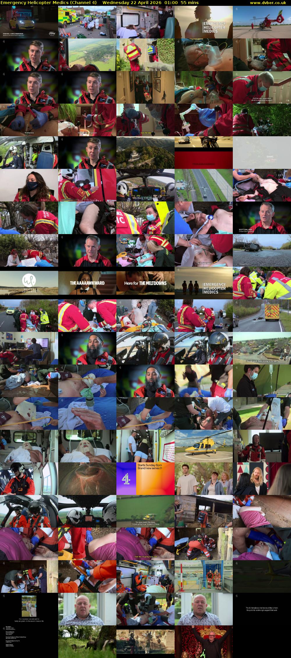 Emergency Helicopter Medics (Channel 4) Wednesday 22 April 2026 01:00 - 01:55