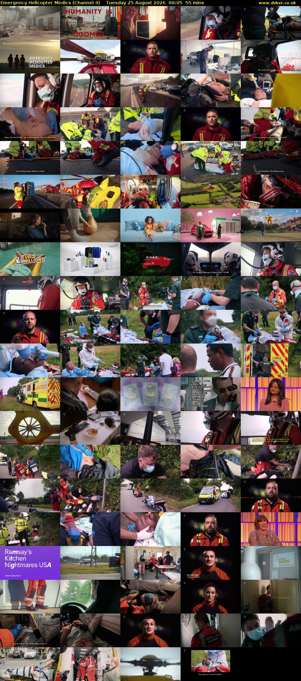 Emergency Helicopter Medics (Channel 4) Tuesday 25 August 2026 00:05 - 01:00